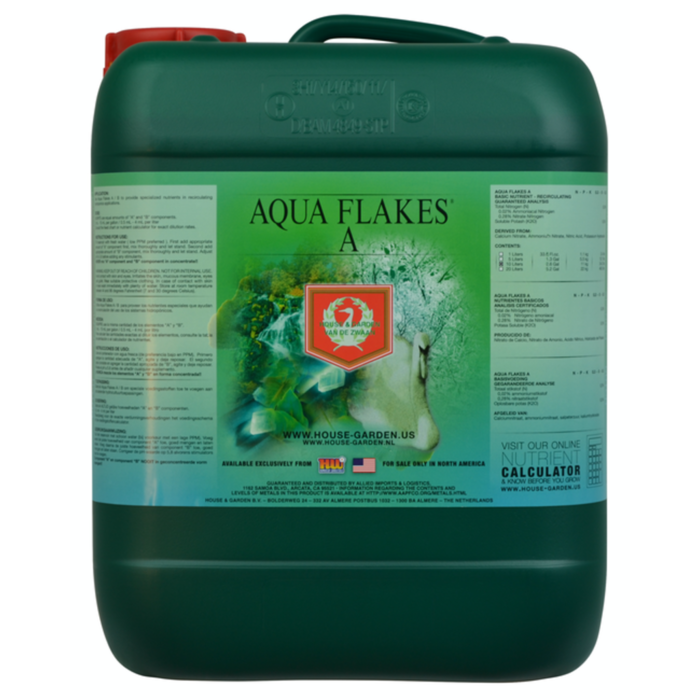House & Garden House and Garden Aqua Flakes A 10 Liter (2/Cs)