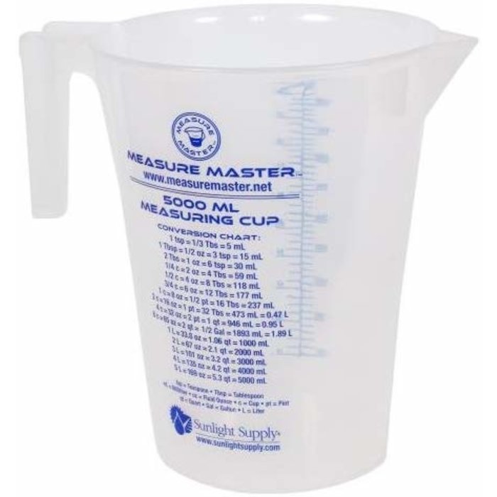 Measure Master Measure Master Graduated Round Container 160 oz / 5000 ml (10/Cs)