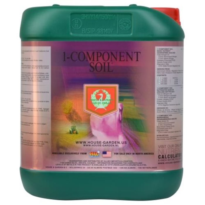 House & Garden House and Garden 1-Component Soil 5 Liter (4/Cs)