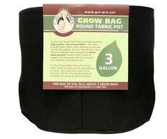 Gro Pro Gro Pro Premium Round Fabric Pot 3 Gallon (72/Cs)