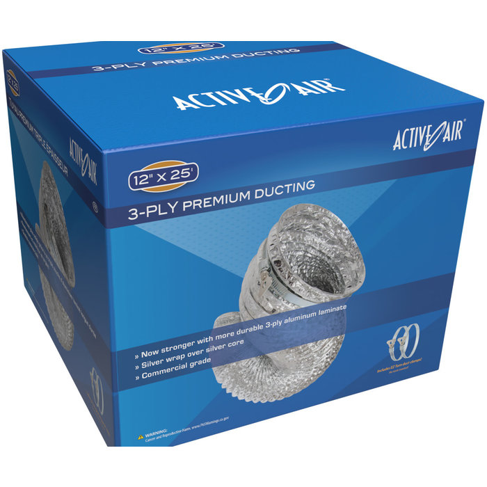 Active Air - Premium Ducting, 12" x 25'