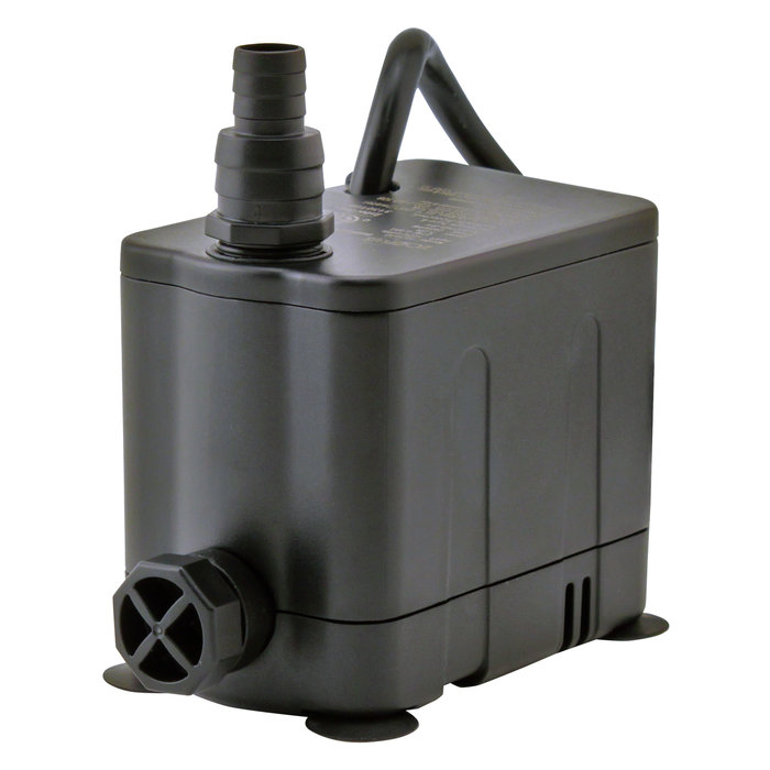 EcoPlus The EcoPlus® Convertible Bottom Draw Pump is the first hydroponic pump of its kind. With an interchangeable outlet fitting, this line of pumps fits almost all hydroponic applications. The bottom draw inlet allows the pump to operate in less than 1/2 inch