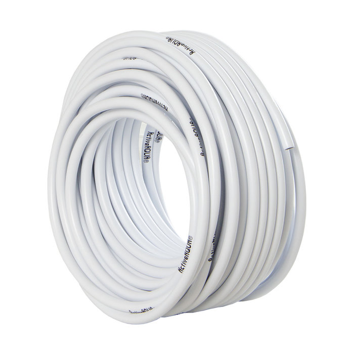Active Aqua - 1/4" OD White & Black Tubing, 100