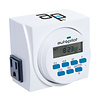 Autopilot - Dual Outlet 7-Day Grounded Digital Programmable Timer, 1725W, 15A, 1 Second On/Off