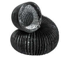 CAP - Black Lightproof Ducting w/Clamps. 6" - 25'
