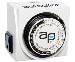 Autopilot - Analog Grounded Timer, 1725W, 15A, 15 Minute On/Off, 24 Hour