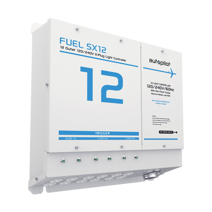 Autopilot - FUEL SX12 Light Controller, 12 Outlet, X-Plugs, 120/240V, with Single Trigger