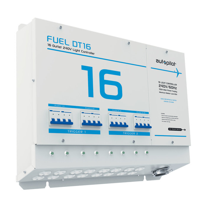 Autopilot - FUEL DT16 Light Controller, 16 Outlet, 240V with Dual Triggers