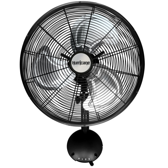 Hurricane - Pro High Velocity Oscillating Metal Wall Mount Fan 16 in