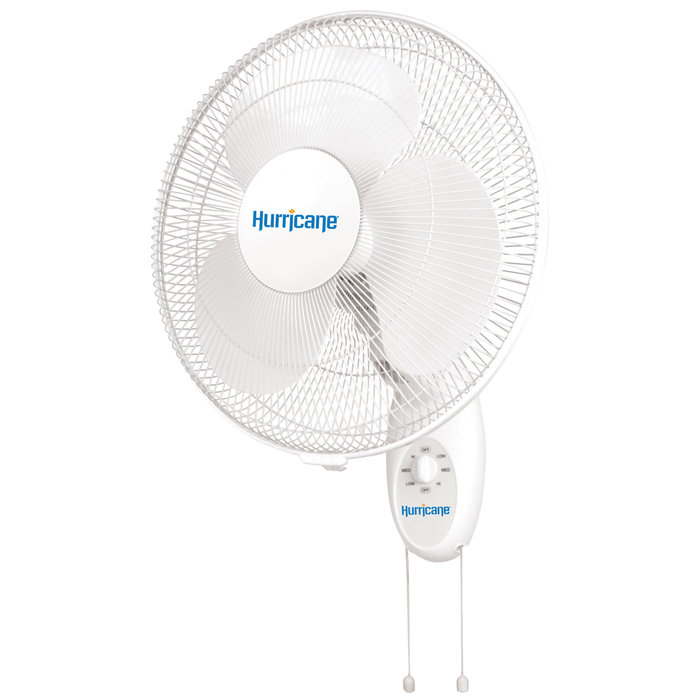 Hurricane - Supreme Oscillating Wall Mount Fan 16 in