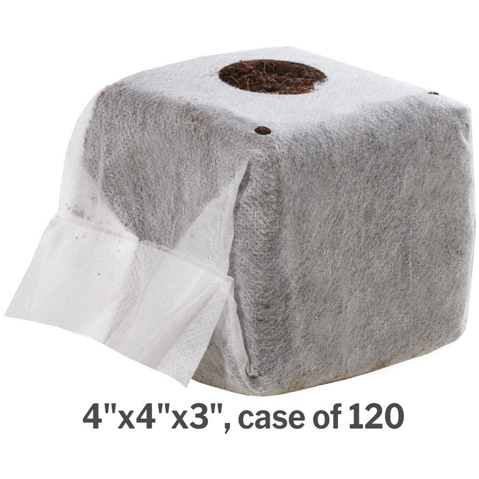 Grow!t - Commercial Coco, RapidRIZE  Block 4"x4"x3", case of 120