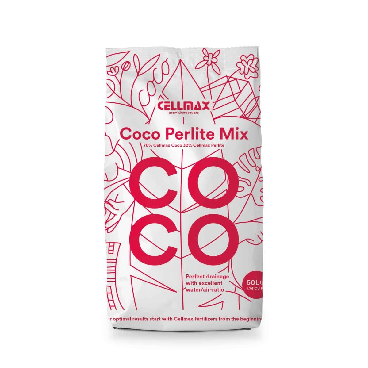 Opiate Adept drivhus CellMax - Coco Perlite Mix 50L - TD Supply Corp