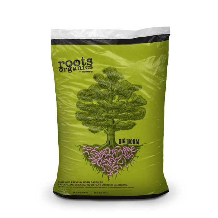 Roots Organics - Big Worm, Worm Castings, 1 cu ft