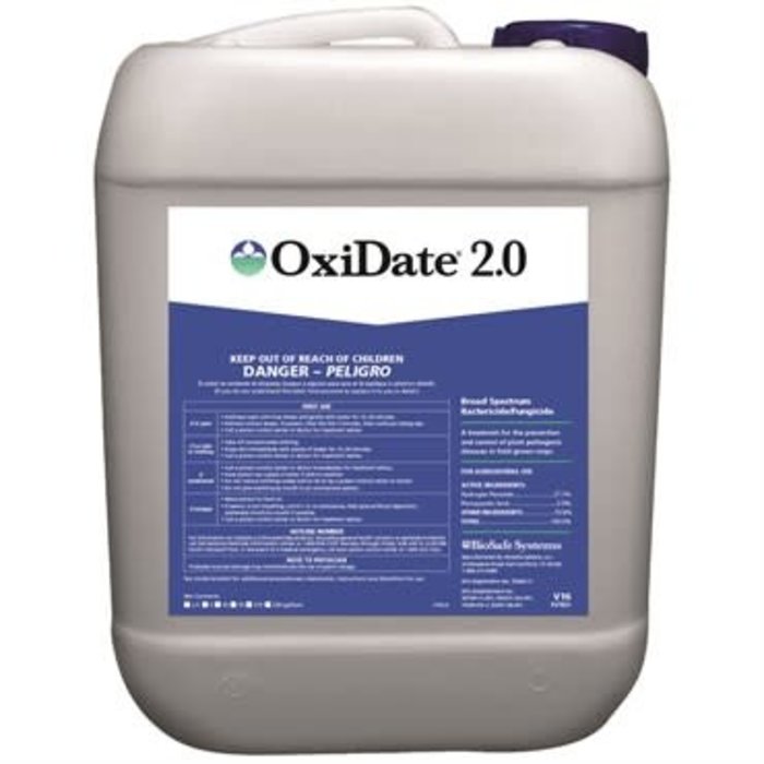 BioSafe - OxiDate 2.0 Bactericide/Fungicide - 2.5gal - OMRI Listed