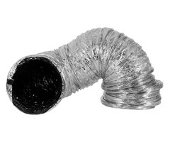 Ideal Air - Supreme Silver / Black Ducting 10 in x 25 ft