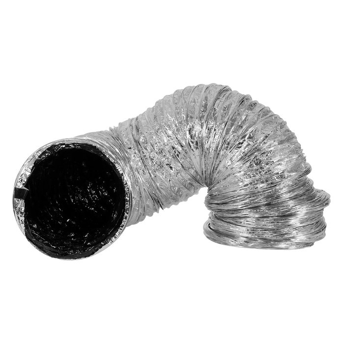 Ideal Air - Supreme Silver / Black Ducting 10 in x 25 ft