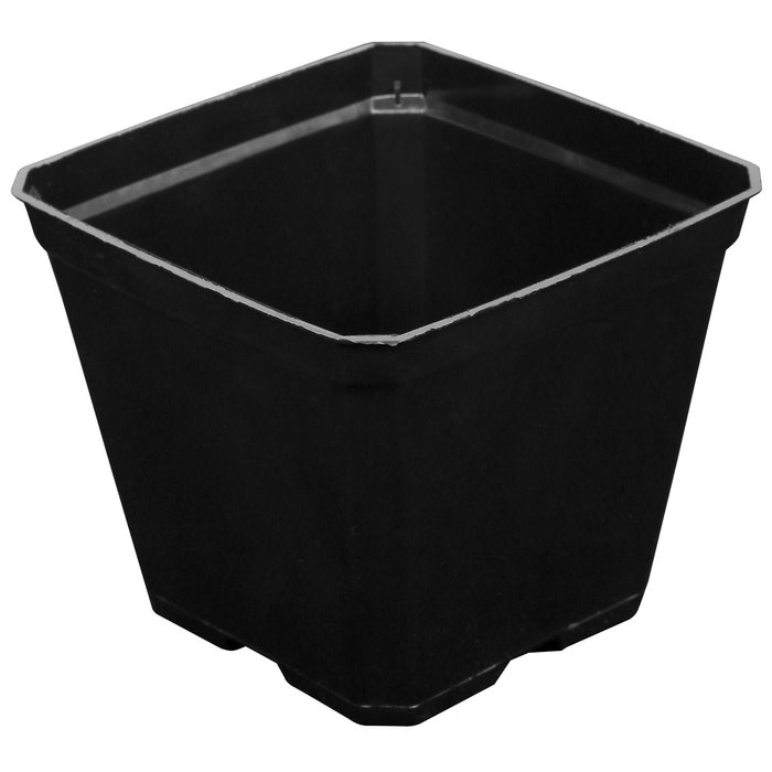 Gro Pro - Black Plastic Pot 3.5 in x 3.5 in x 3 in