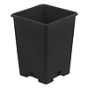 Gro Pro - Black Plastic Square Pot 5 x 5 x 7 in