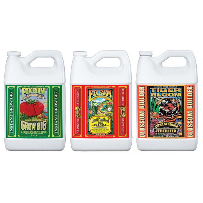 FoxFarm FoxFarm - Tiger Bloom + Big Bloom + Grow Big - 1 Gallon Jugs 3-Pack