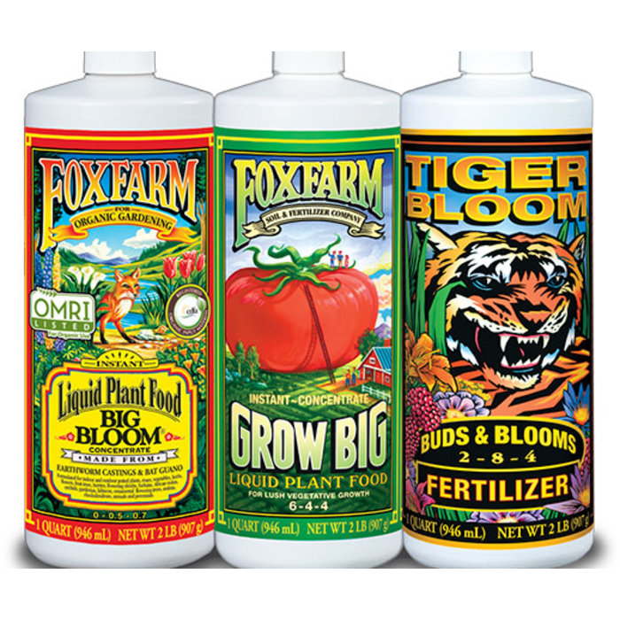 FoxFarm - Soil Formula Nutrients Trio, 3 qts