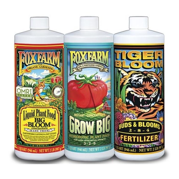 FoxFarm - Hydro Formula Nutrients Trio, 3 qts