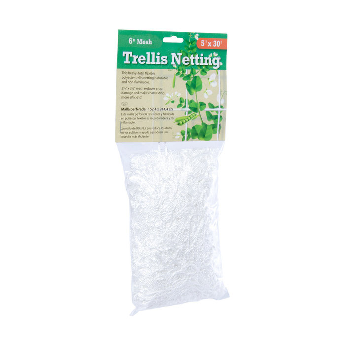 Hydrofarm - Trellis Netting 6" Mesh, woven, 5'x 30'