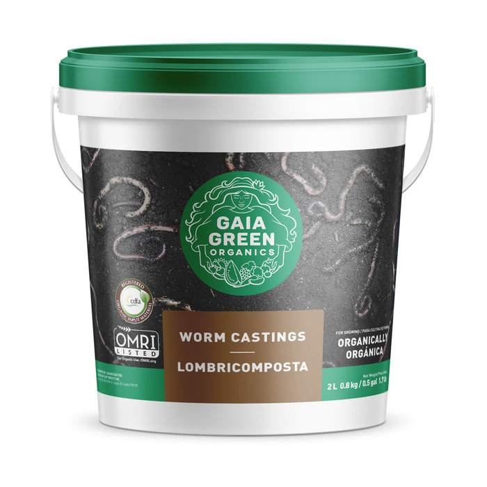 Gaia Green - Worm Castings, 2L U.S.