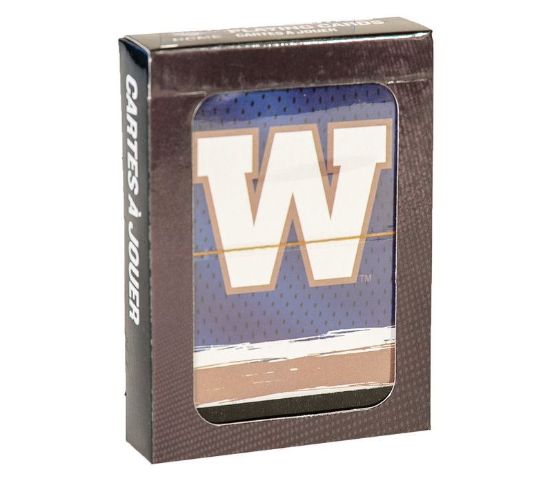 Blue Bombers Playing Cards