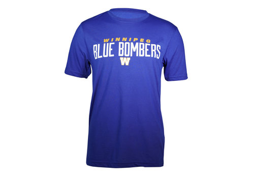 Blue Bombers Brand Royal Blue Bombers Over W Tee