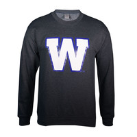 Dark Heather Primary W Crew Neck Sweatshirt