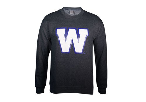 Blue Bombers Brand Dark Heather Primary W Crew Neck Sweatshirt