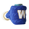 Hockey Sockey Knitted Blue Bombers Beer Koozie