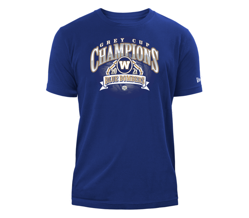 Grey Cup Champions 2021 Blue Bombers Royal Tee