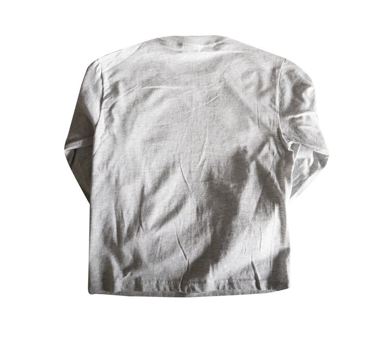 Youth Primary W Ash Grey Long-sleeve