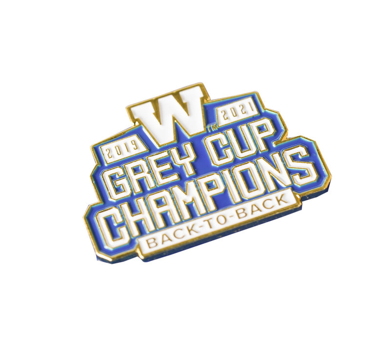 Blue Bombers Back to Back Grey Cup Pin