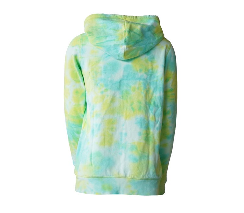 Ladies' WPG Blue Bombers Tie Dye Fleece Zip Up Hoodie