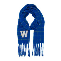 Ladies Blue Bombers Oversized Brushed Scarf