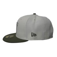 NE 5950 Fog Bowl Patch Olive Fitted Cap