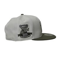 NE 5950 Fog Bowl Patch Olive Fitted Cap