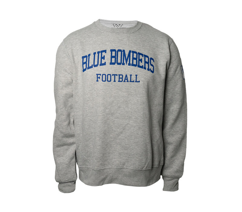 Bulletin Men's BB Football Grey Crewneck