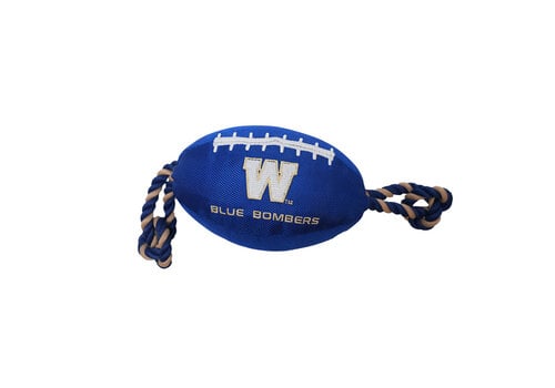 Pets First Football With Rope Pet Toy