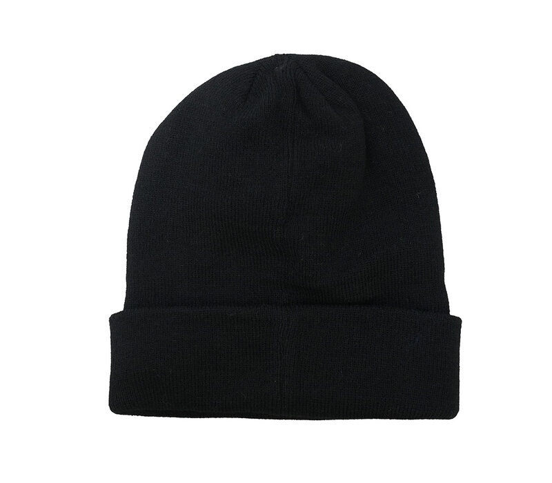 Gertex Men's Faux Patch Black Cuff Beanie