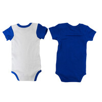 Infant 2 Pack Blue/White Bodysuit