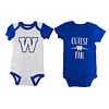 Gertex Infant 2 Pack Blue/White Bodysuit