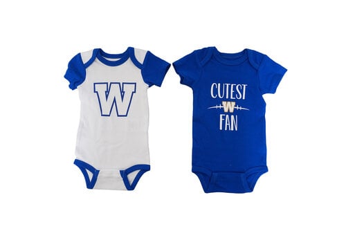 Gertex Infant 2 Pack Blue/White Bodysuit