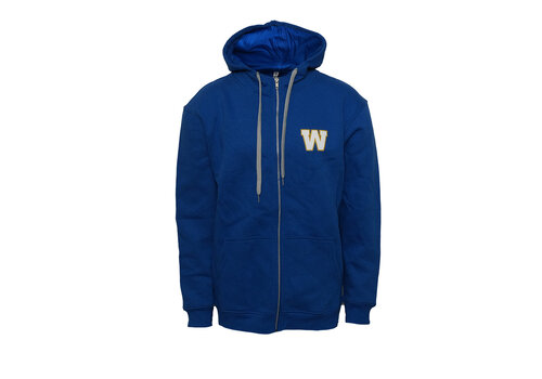 ATC Men's Gold Outline W Royal Zip Up Hoodie