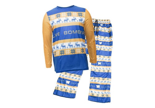 KDI Blue Bombers Striped Pajamas