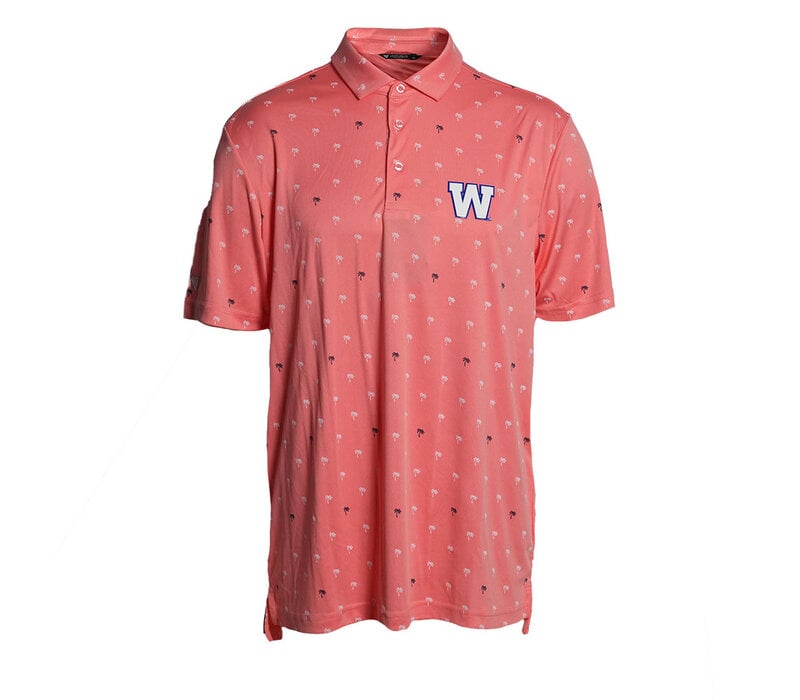 LW Men's Groove Shell Pink Polo