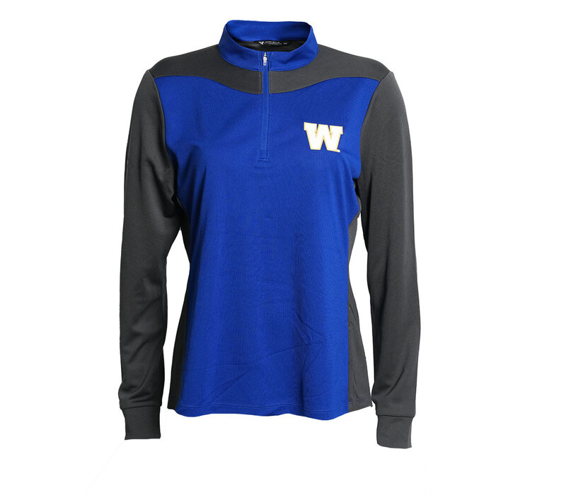 LW Women's Keepsake Royal/Char 1/4 Zip