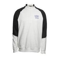 LW Men's Crown White Charcoal 1/4 Zip Up